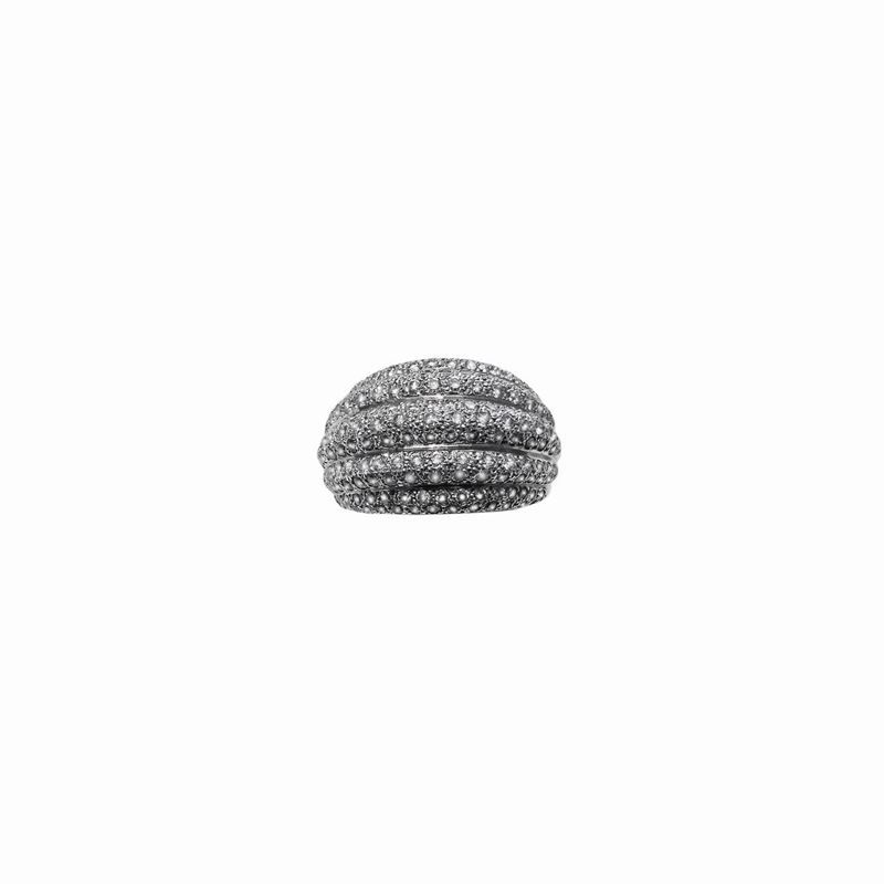 Anello in Oro Bianco e Diamanti