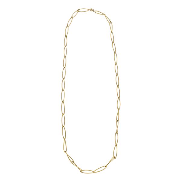 Long necklace in yellow gold  - Auction Antique Jewelry, Modern and Watches - Curio - Casa d'aste in Firenze