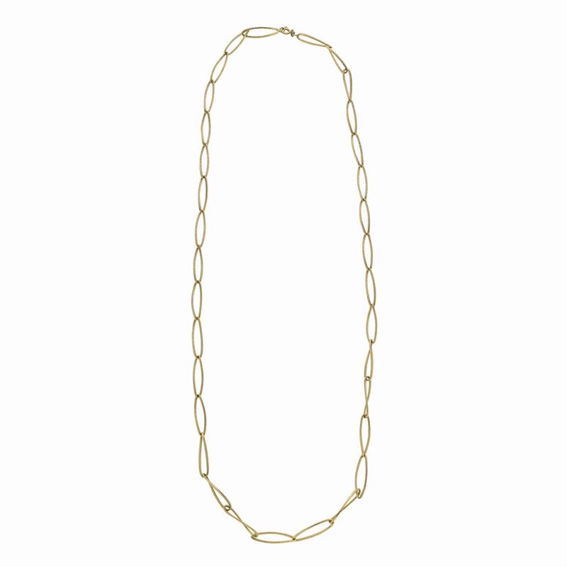 Lunga Collana in Oro Giallo