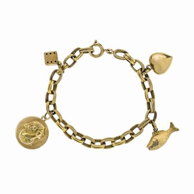 Bracciale in Oro Giallo con Charms Unoaerre