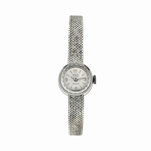 Orologio da signora in oro bianco Roen