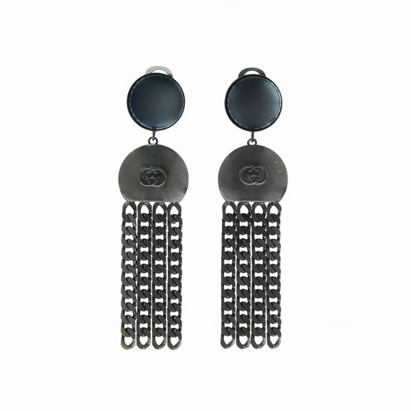 GUCCI - Pair of ear clips, Gucci
