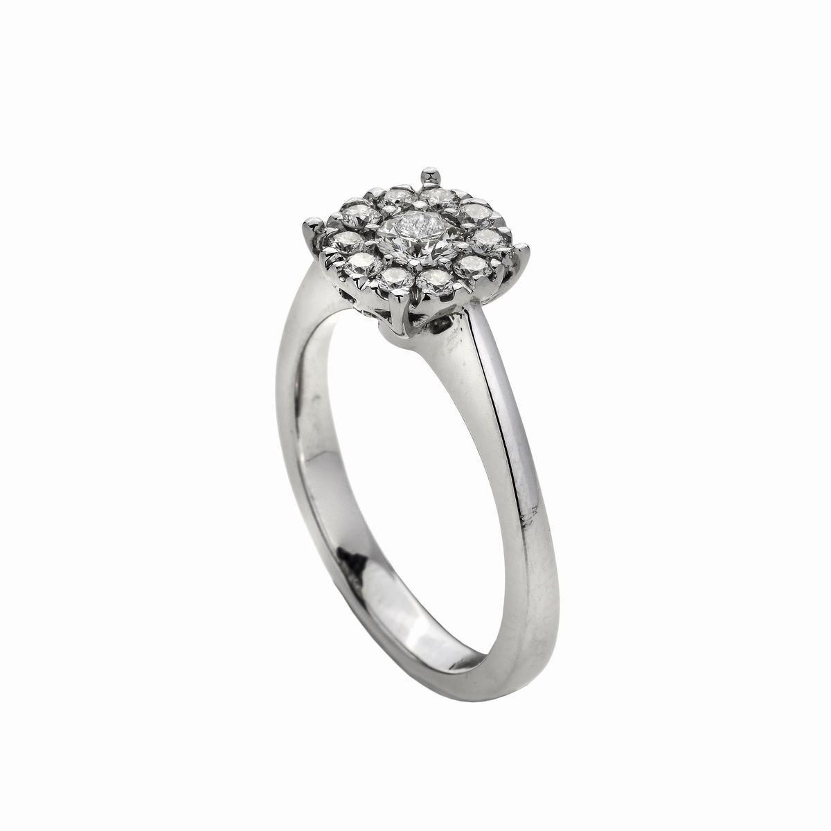 Anello in Oro Bianco e Diamanti