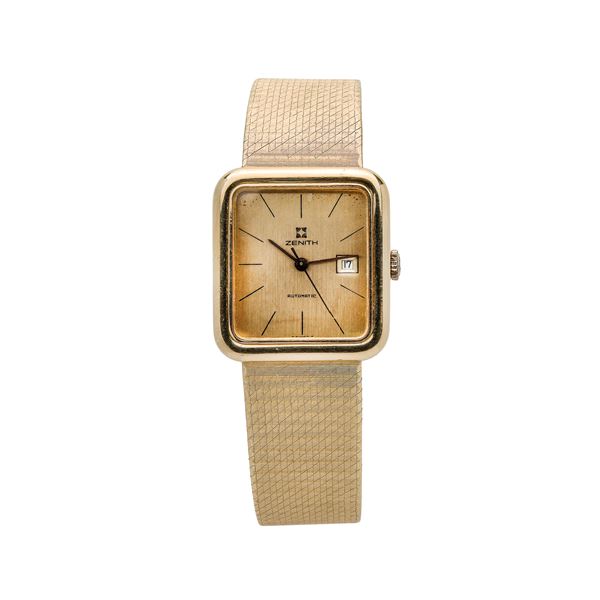 ZENITH : Wristwatch yellow gold Zenith  - Auction Antique Jewelry, Modern and Watches - Curio - Casa d'aste in Firenze