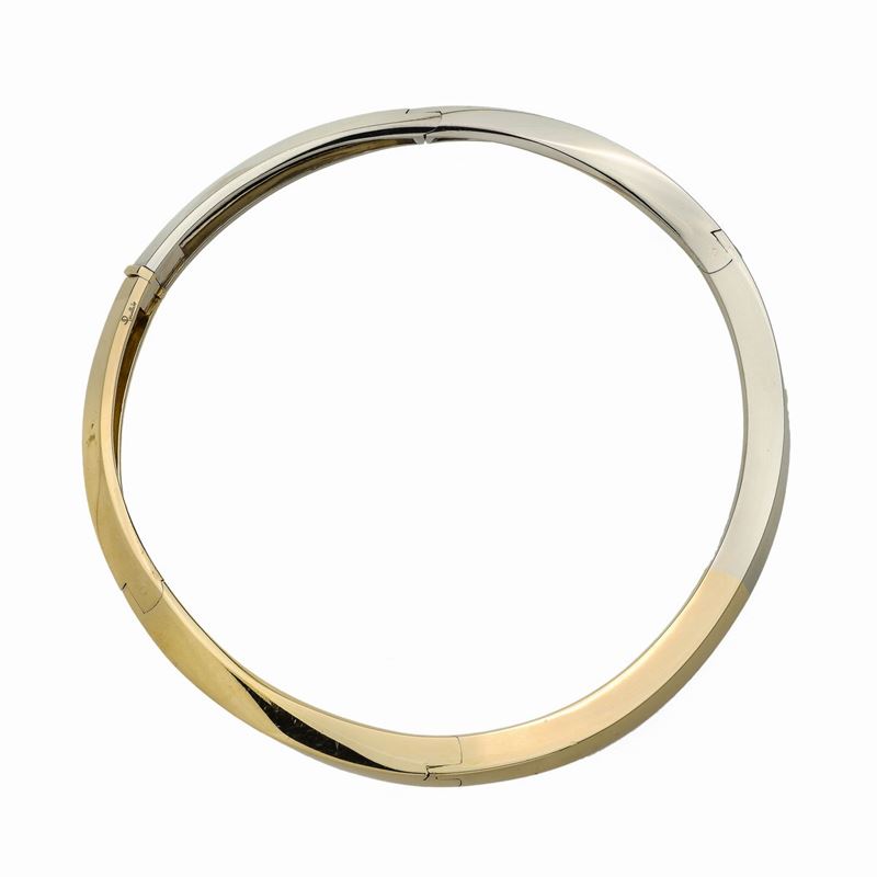 Gicollo Semirigido in Oro Giallo e Oro Bianco, Pomellato