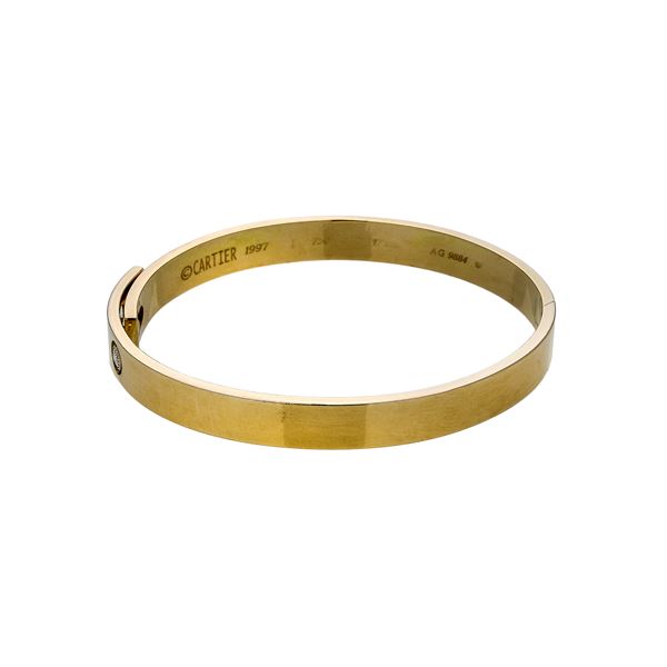 CARTIER - Bangle in yellow gold and diamond Cartier