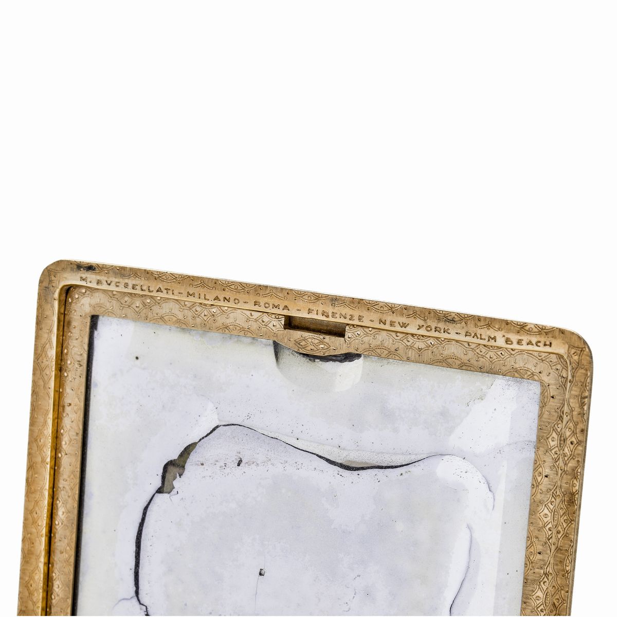 Porta Cipria in Oro Giallo, Rubini e Diamanti Mario Buccellati