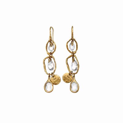 Orecchini in Oro Giallo e Quarzi Gucci