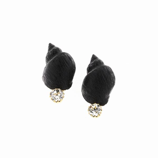 FERRE' - Pair of ear clips, Gianfranco Ferrè