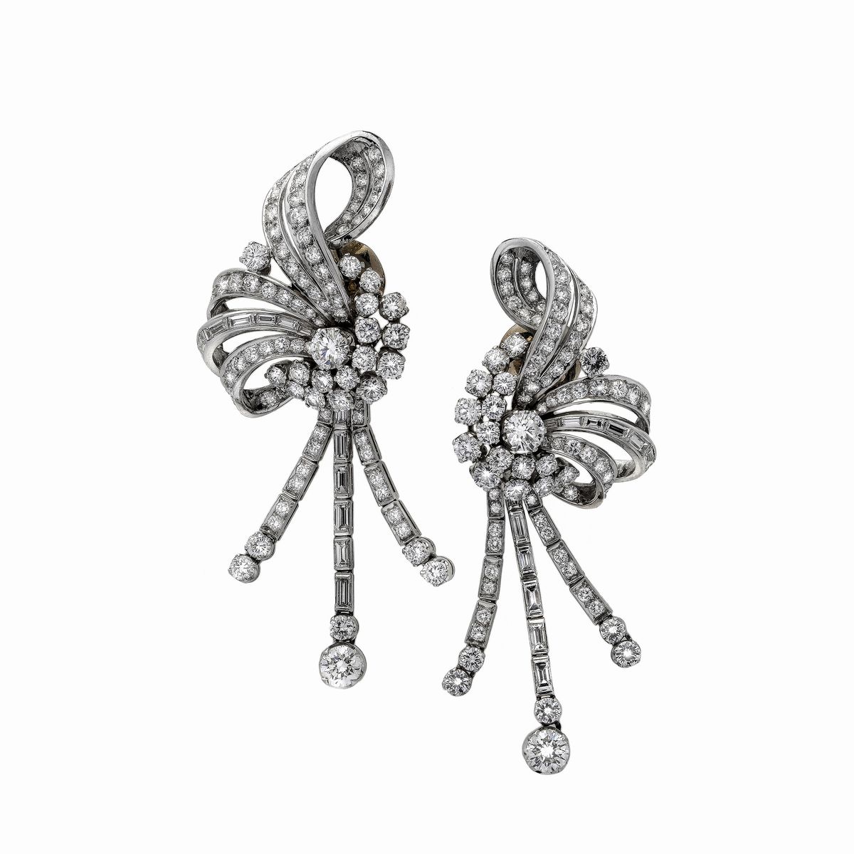 Clips in Platino e Diamanti