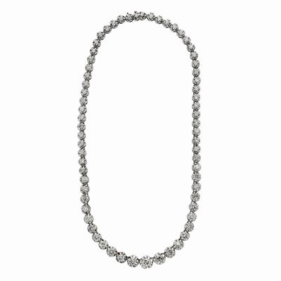 Collier in Oro Bianco e Diamanti