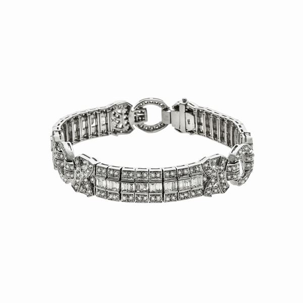 Bracciale in oro bianco e diamanti