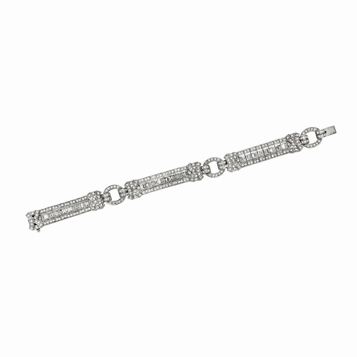 Bracciale in Oro Bianco e Diamanti