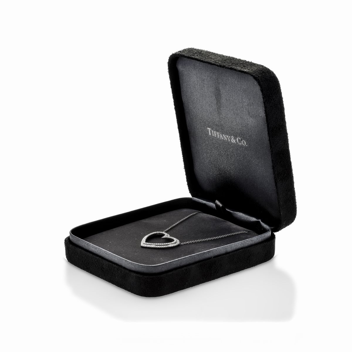 Collana con Cuore in Platino e Diamanti Tiffany & Co