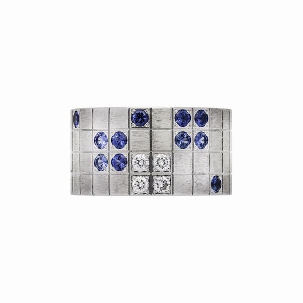 Ring in white gold, sapphire and diamond Cartier