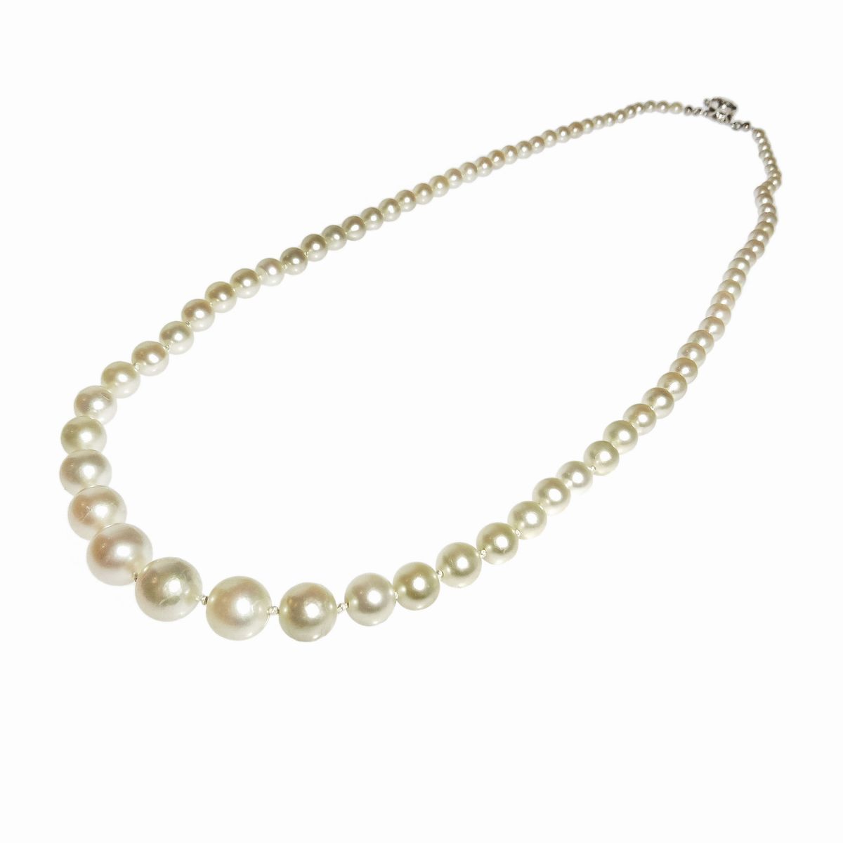 Girocollo in Platino, Diamante e Perle Naturali