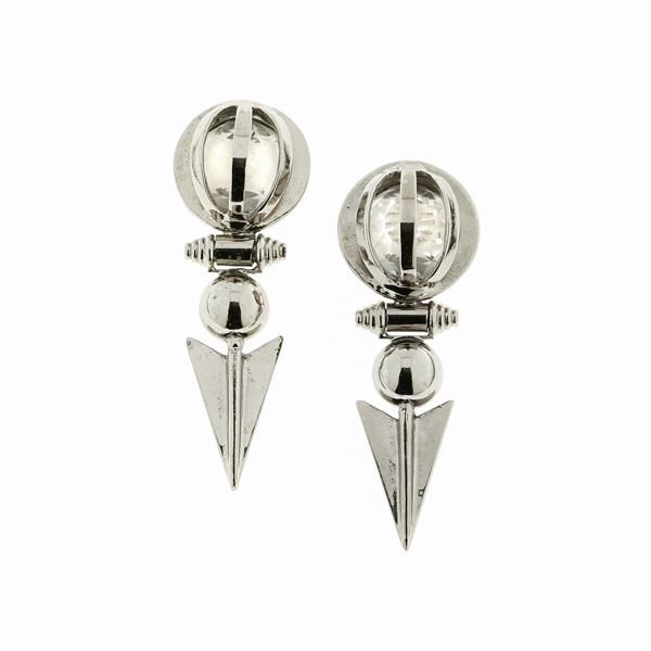 FERRE' - Pair of ear clips, Gianfranco Ferrè