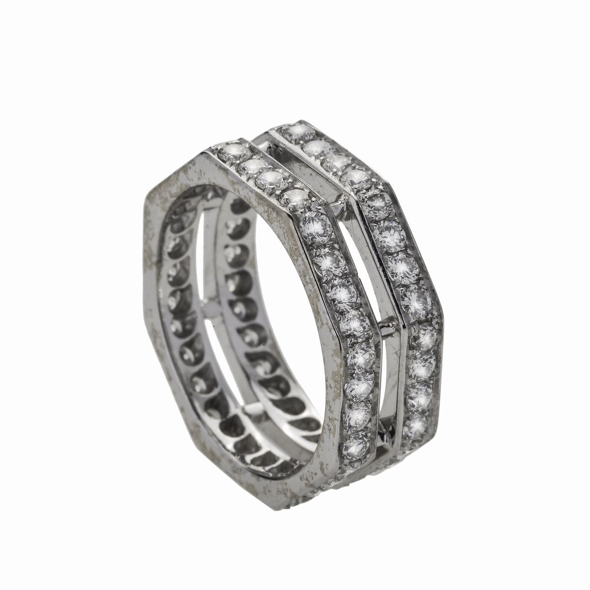 Anello Eternè in Oro Bianco e Diamanti