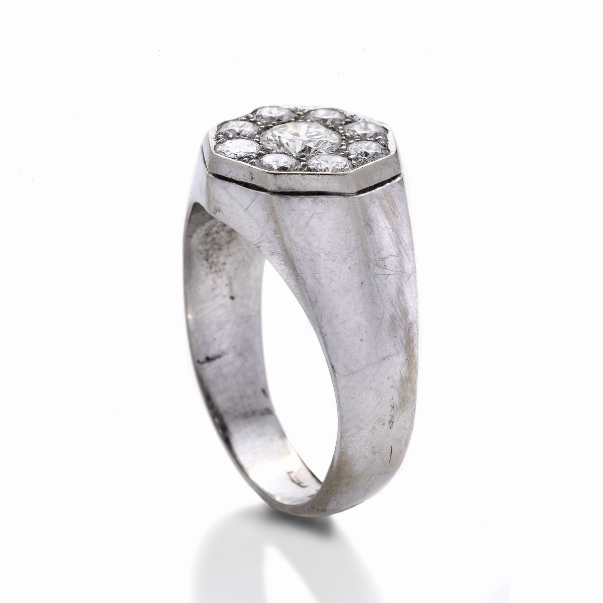 Anello in Oro Bianco e Diamanti