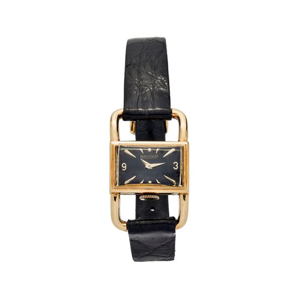 Lucchetto Jaeger leCoultre yellow gold wristwatch  - Auction Antique Jewellery, Modern and Watches - Curio - Casa d'aste in Firenze