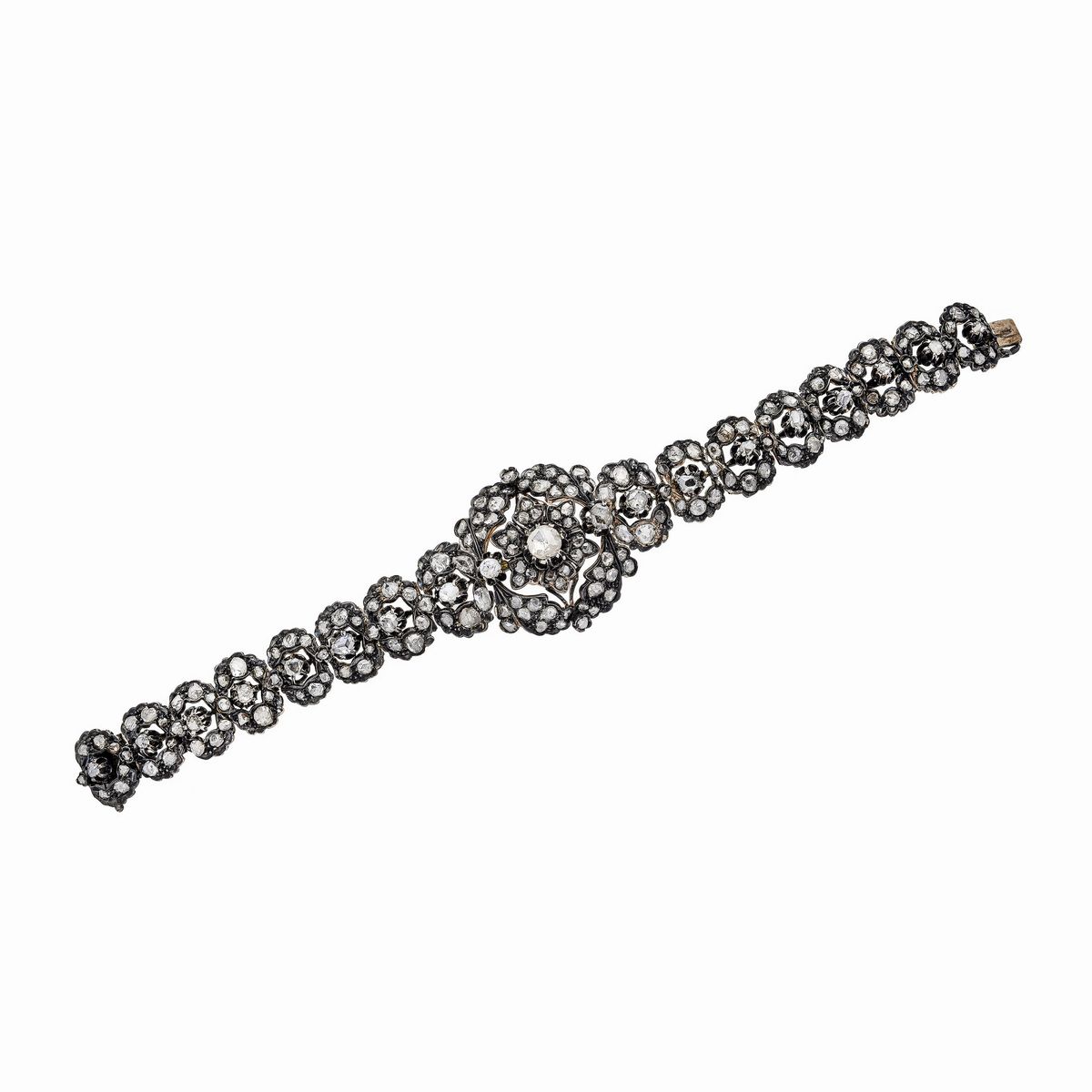 Bracciale in Oro a Basso Titolo e Diamanti