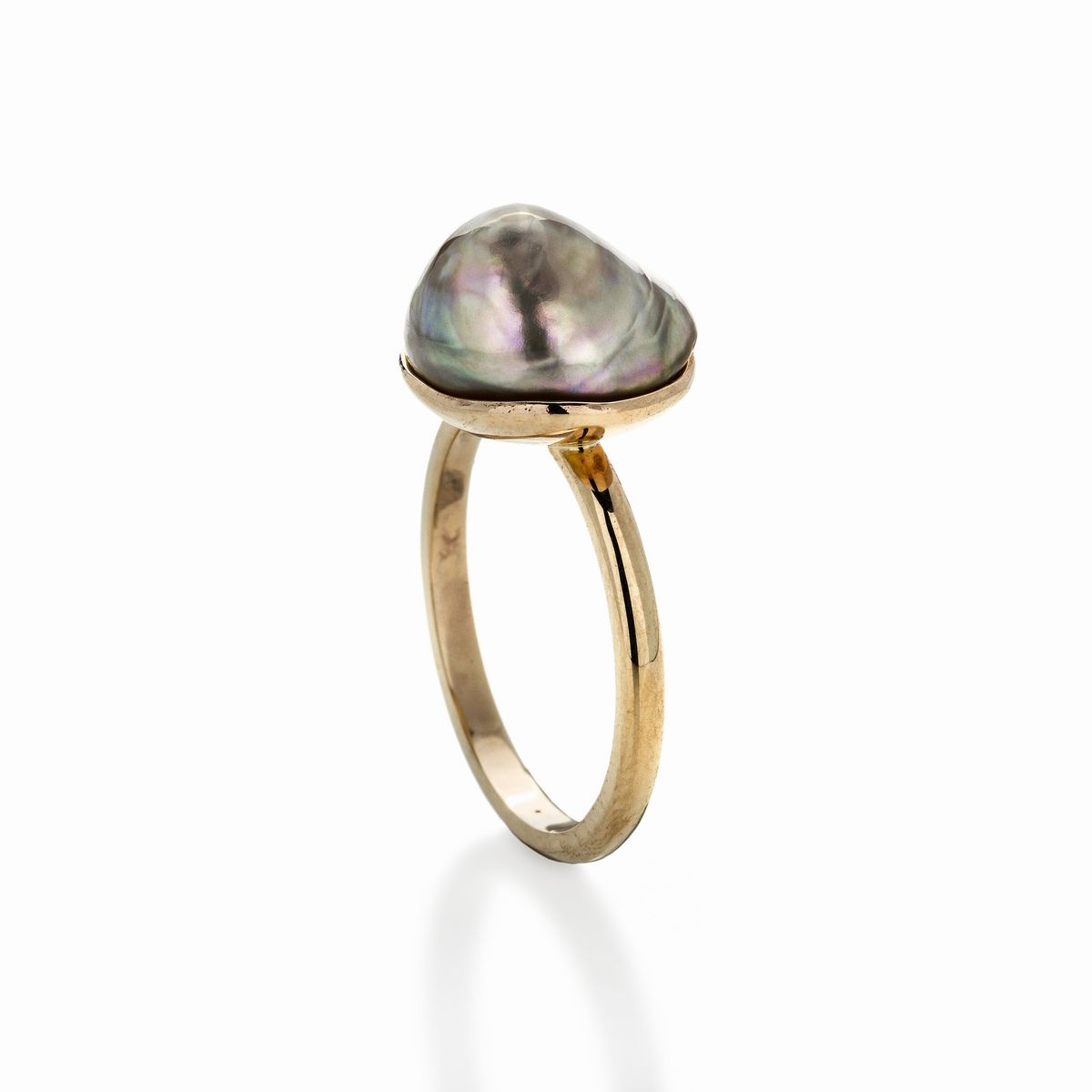 Anello in Oro e Perla Naturale