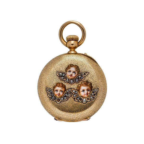 Henry Capt yellow gold pocket watch