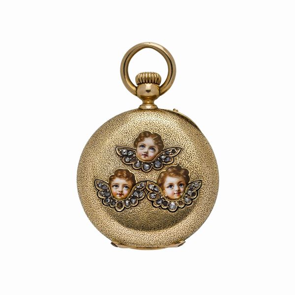 Orologio da tasca in oro giallo Henry Capt