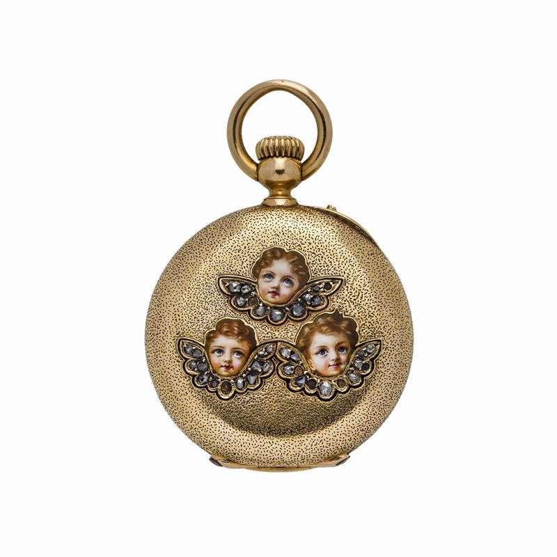 Orologio da Tasca in Oro Giallo Henry Capt