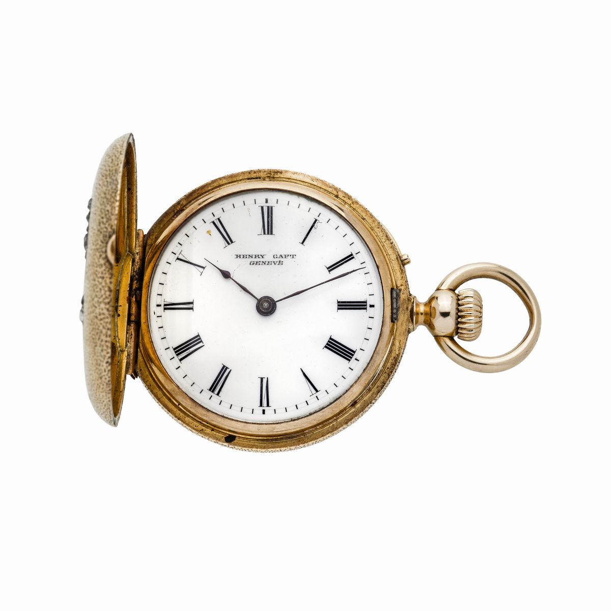 Orologio da Tasca in Oro Giallo Henry Capt