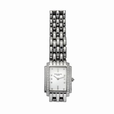 Orologio da Signora in Oro Bianco e Diamanti Gondolo Patek Philippe