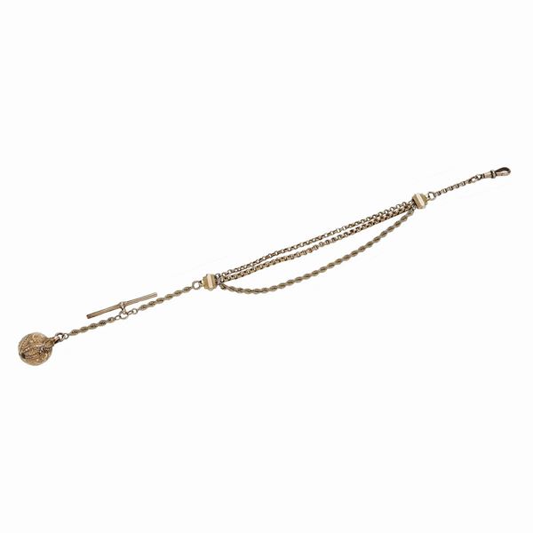 Watch chain in low title gold