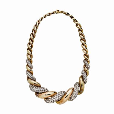 Collier in Oro Giallo e Diamanti Damiani