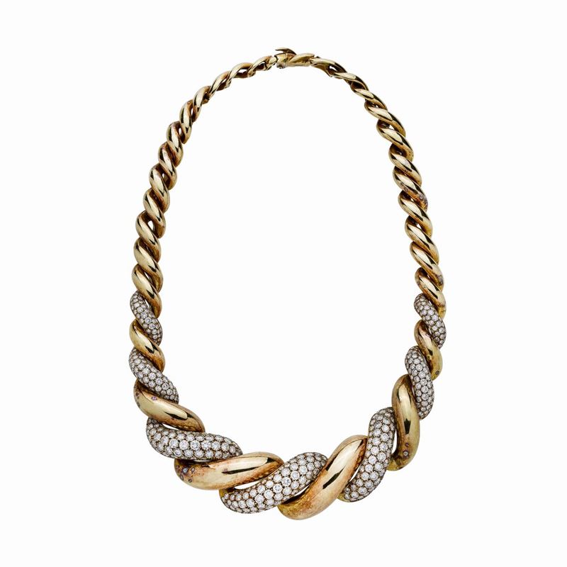 Collier in Oro Giallo e Diamanti Damiani
