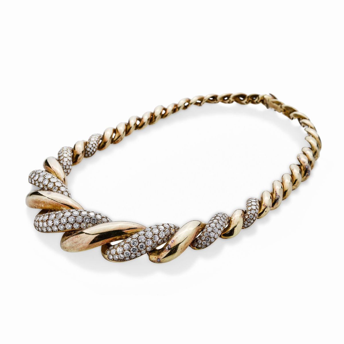 Collier in Oro Giallo e Diamanti Damiani
