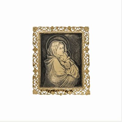 Madonna con Bambino in Oro Giallo