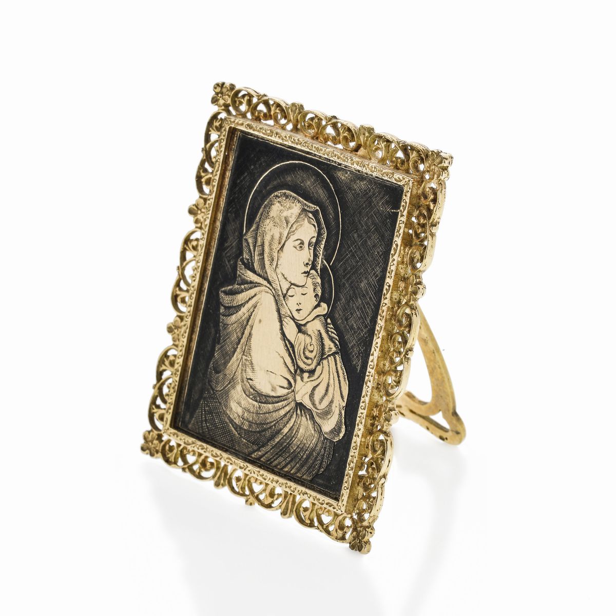 Madonna con Bambino in Oro Giallo