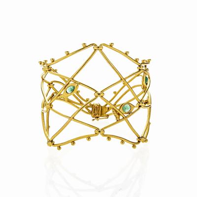 Bracciale in Oro Giallo e Smeraldi Ashley Hicks