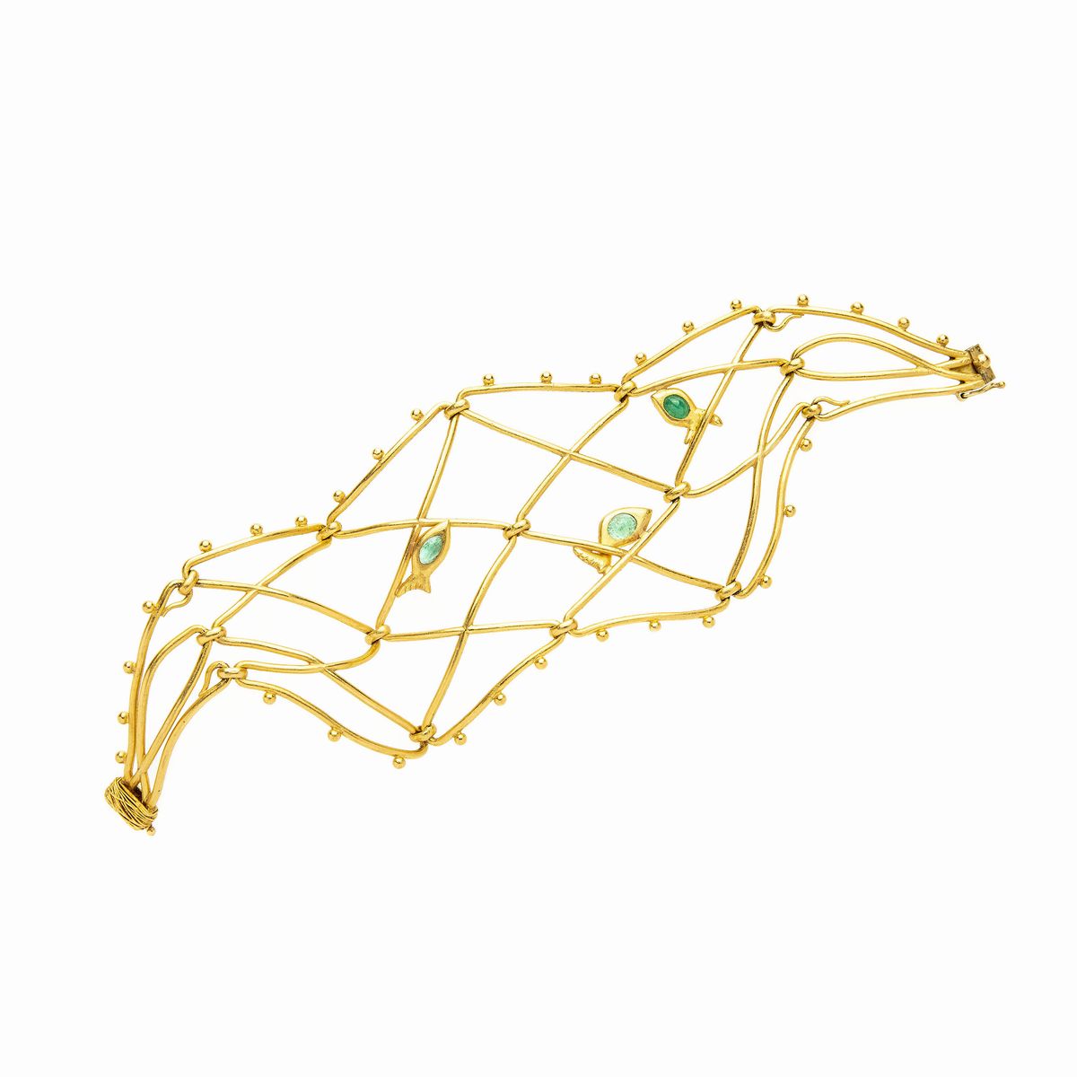 Bracciale in Oro Giallo e Smeraldi Ashley Hicks