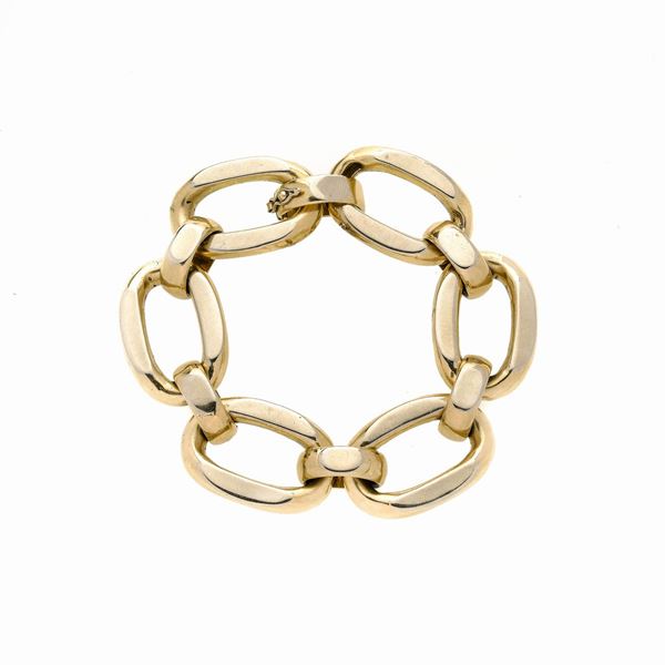 Bracciale a maglie in oro giallo