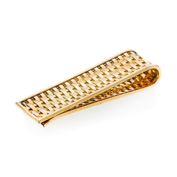 Money clip in yellow gold  - Auction Auction of Antique Jewelry, Modern and watches - Curio - Casa d'aste in Firenze