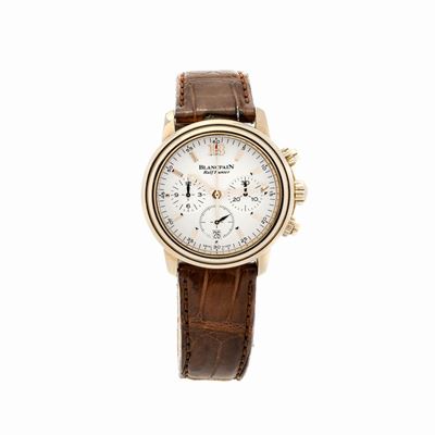 Orologio da Polso con Cronografo in Oro Rosa Blancpain Demi-savonette