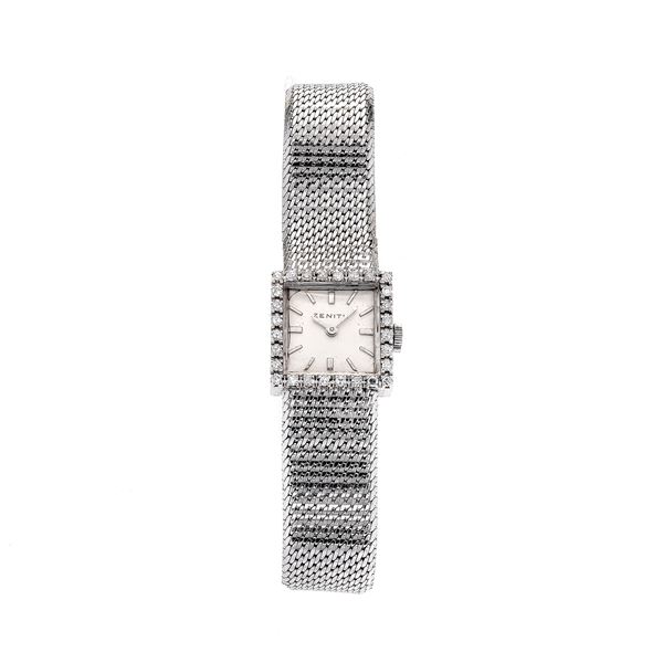 ZENITH - Lady's watch in white gold and Zenith diamonds