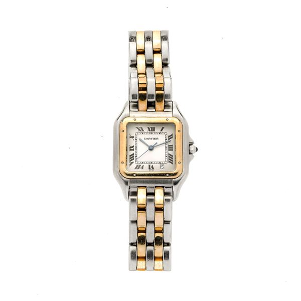 CARTIER - Cartier Panthere steel and gold wristwatch