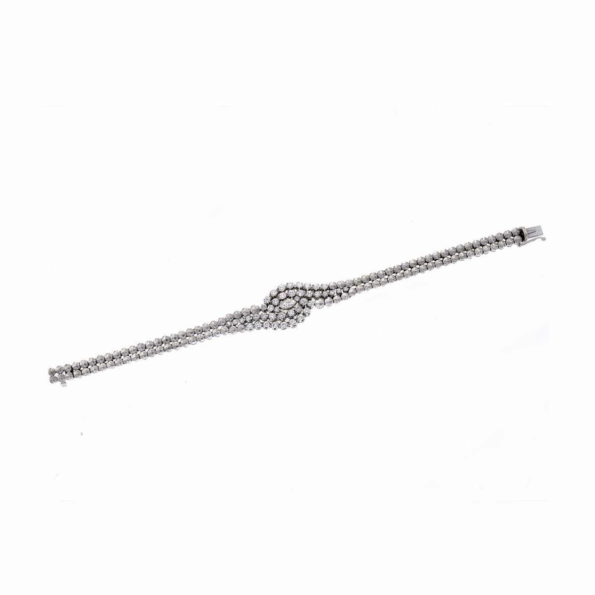 Bracciale in Oro Bianco e Diamanti