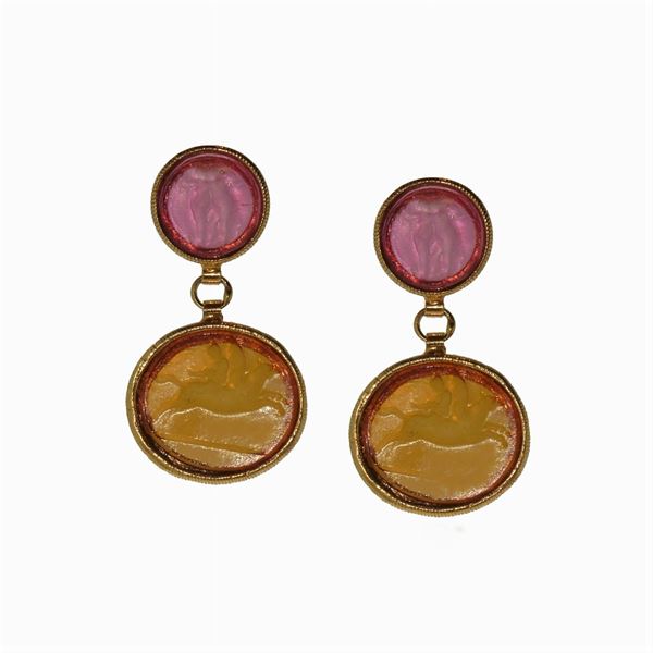 MARCELLO FONTANA : Pair of earrings, Marcello Fontana  - Auction Bijoux and Fashion Jewelry - Curio - Casa d'aste in Firenze