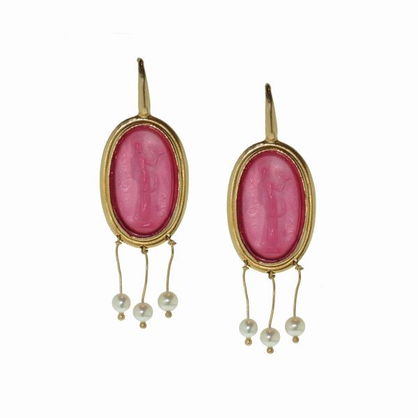 Pair of earrings  - Auction Bijoux and Fashion Jewelry - Curio - Casa d'aste in Firenze