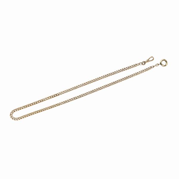 Watch chain in gold 14 kt  - Auction Auction of Antique Jewelry, Modern and watches - Curio - Casa d'aste in Firenze