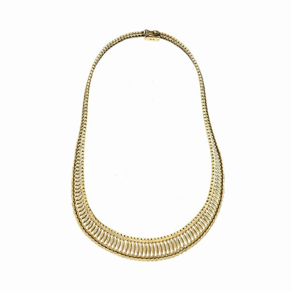 Collier semirigido in oro giallo
