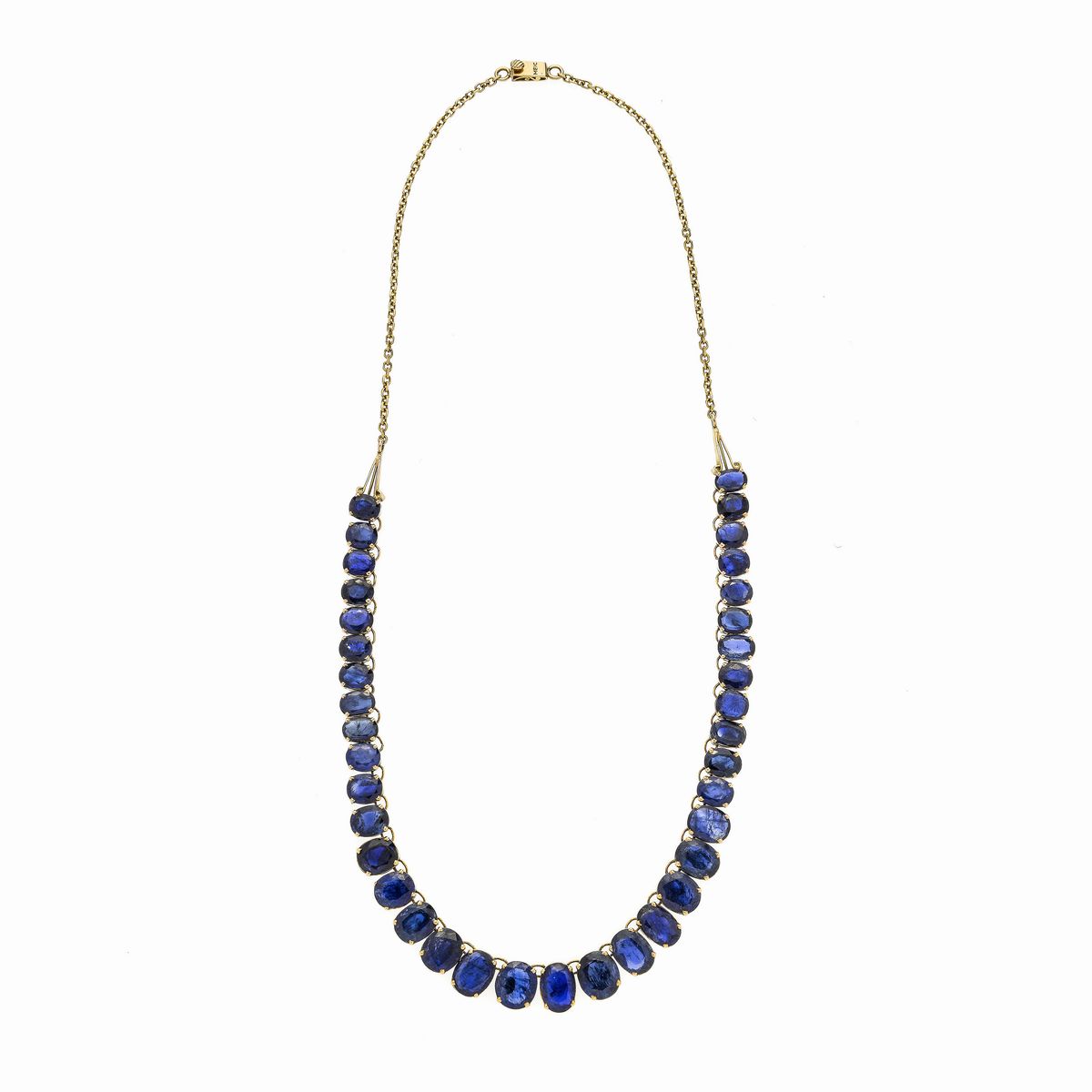 Collier in Oro Giallo e Zaffiri